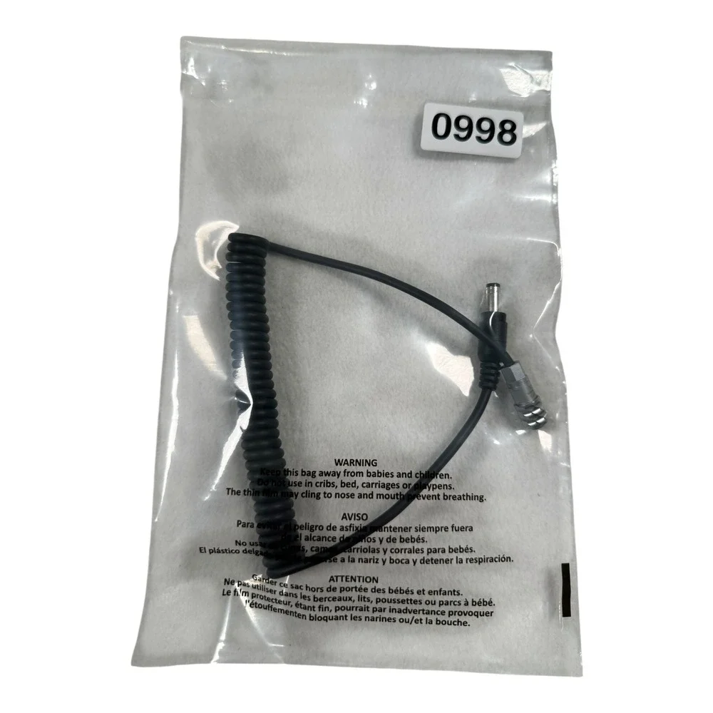 Unknown Brand Coiled Cable DC Power Cord Connector - New in Bag‎